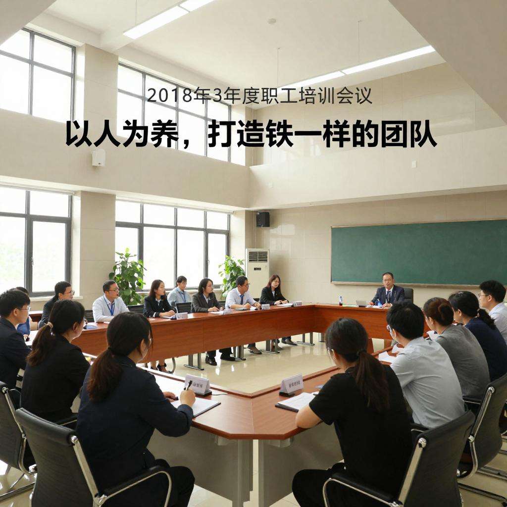 2018年度职工培训会议 以人为本打造铁一样的团队