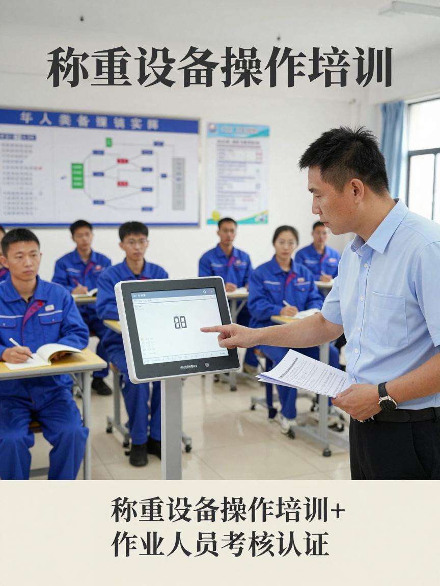 称重设备操作培训+作业人员考核认证一体化作业，高效办结让