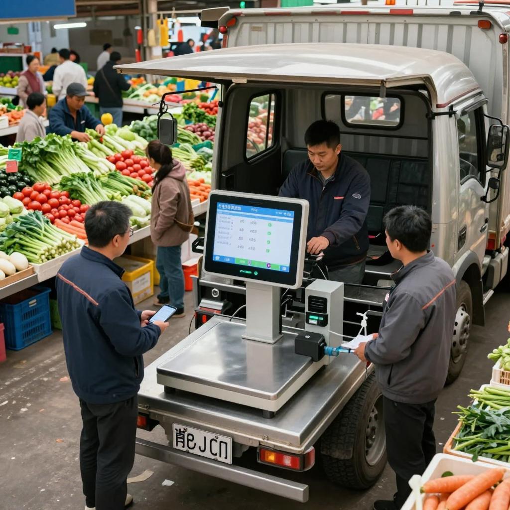 菜市场老王用上这个智能称重设备车牌自动识别后，再也不吵架了(图1)