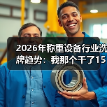 2026年称重设备行业洗牌趋势：我那个干了15年的工厂朋友，快撑不住了（图1）