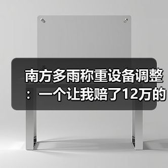 南方多雨称重设备调整：一个让我赔了12万的教训