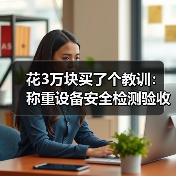 花3万块买了个教训：称重设备安全检测验收到底怎么把关？