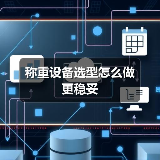称重设备选型怎么做更稳妥(图1) 称重设备选型怎么做更稳妥
