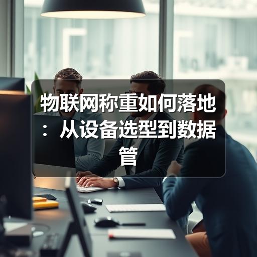 物联网称重如何落地：从设备选型到数据管理的实用指南