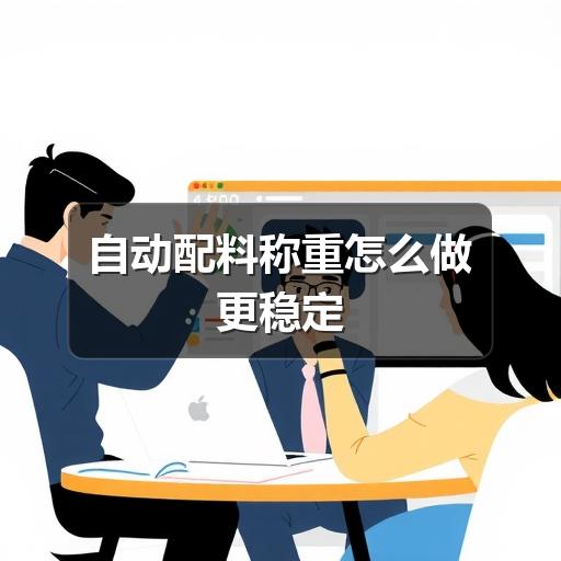 自动配料称重怎么做更稳定