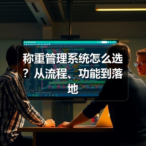 称重管理系统怎么选?从流程、功能到落地要点的实用指南(图2) 称重管理系统怎么选?从流程、功能到落地要点的实用指南