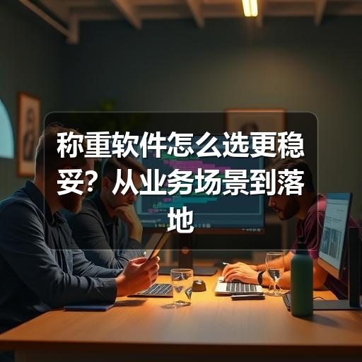 称重软件怎么选更稳妥?从业务场景到落地维护的实用指南(图2) 称重软件怎么选更稳妥?从业务场景到落地维护的实用指南