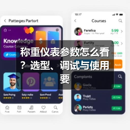 称重仪表参数怎么看？选型、调试与使用要点说明