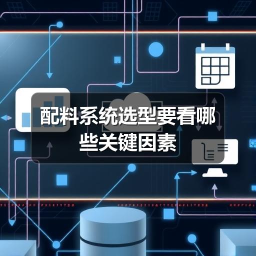 配料系统选型要看哪些关键因素